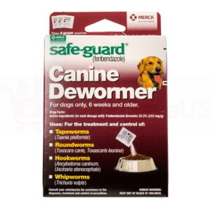 Safe guard Canine Dewormer 4gm for Large dogs