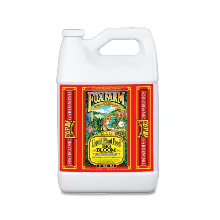 FoxFarm Big Bloom Liquid Plant Food 1 Gallon – Organic Fertilizer for Flowers, Fruits & Vegetables