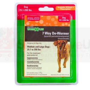 Sentry Worm x Plus 7 Way Dewormer for lg dogs