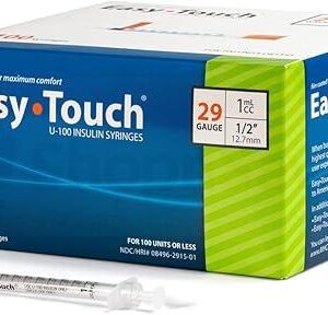 EasyTouch U-100 Insulin Syringes 29G × 1/2 in 1 cc (100 count)
