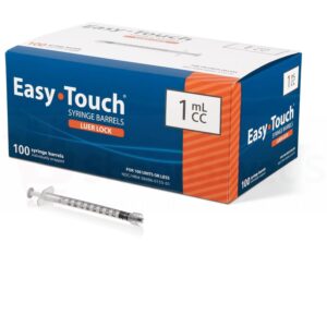 EasyTouch Luer-Lock Syringe 1 mL (100 count)