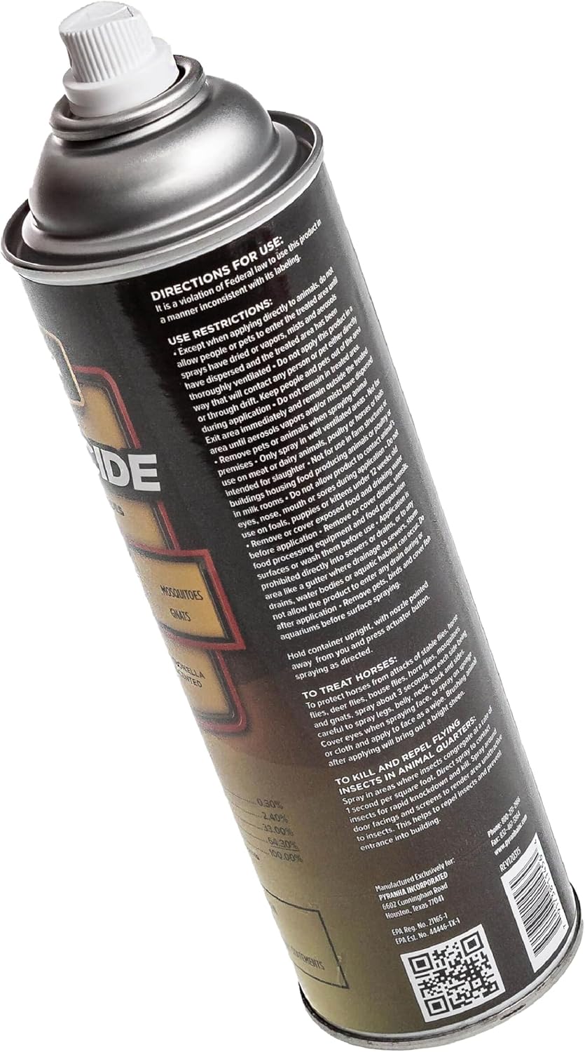 PYRANHA Insecticide Aerosol Fly Spray for Horses - Image 3