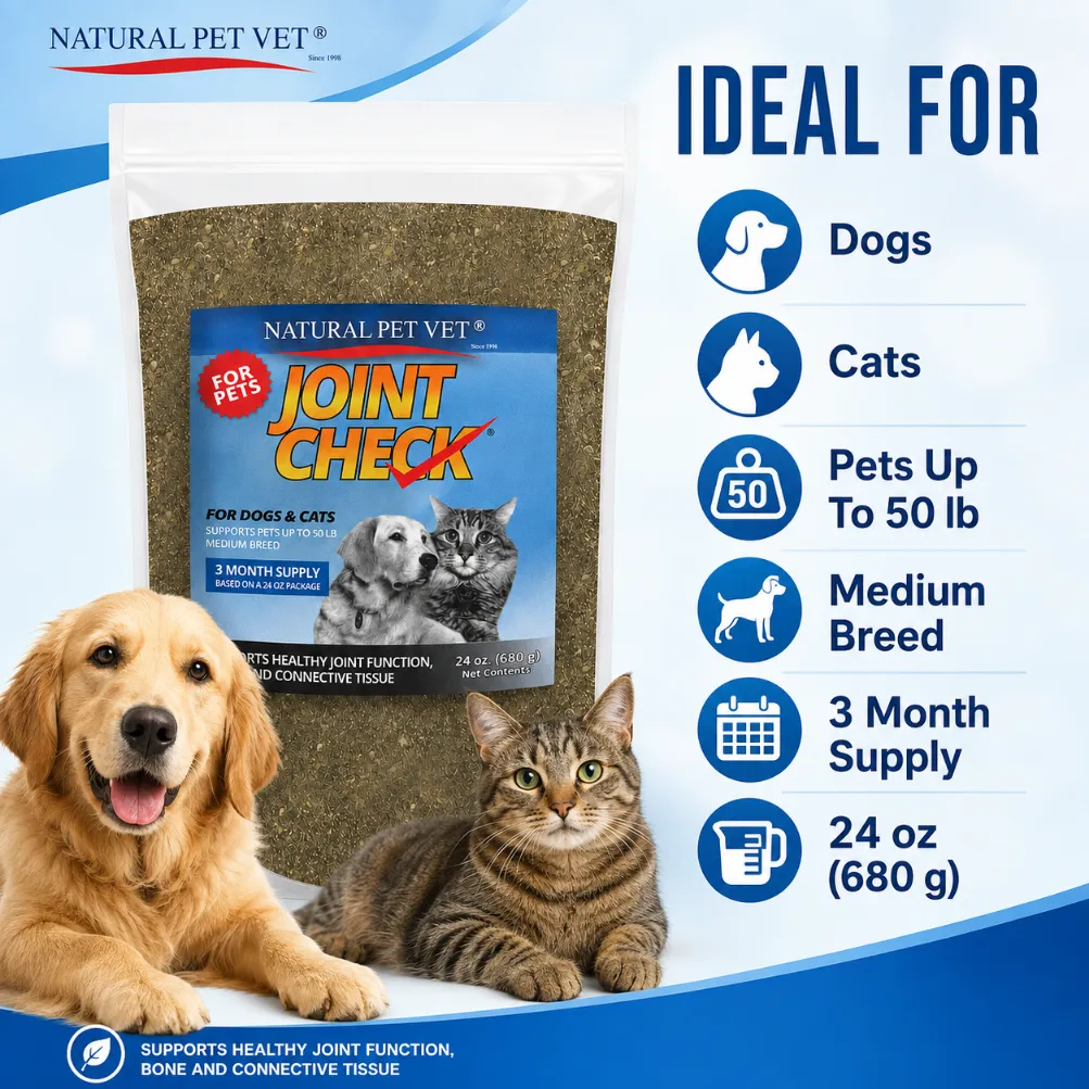 Pet Joint Check – 24 oz | 3-Month Supply for Pets Up to 50 lbs (Medium Breed) | Joint & Mobility Support - Image 5