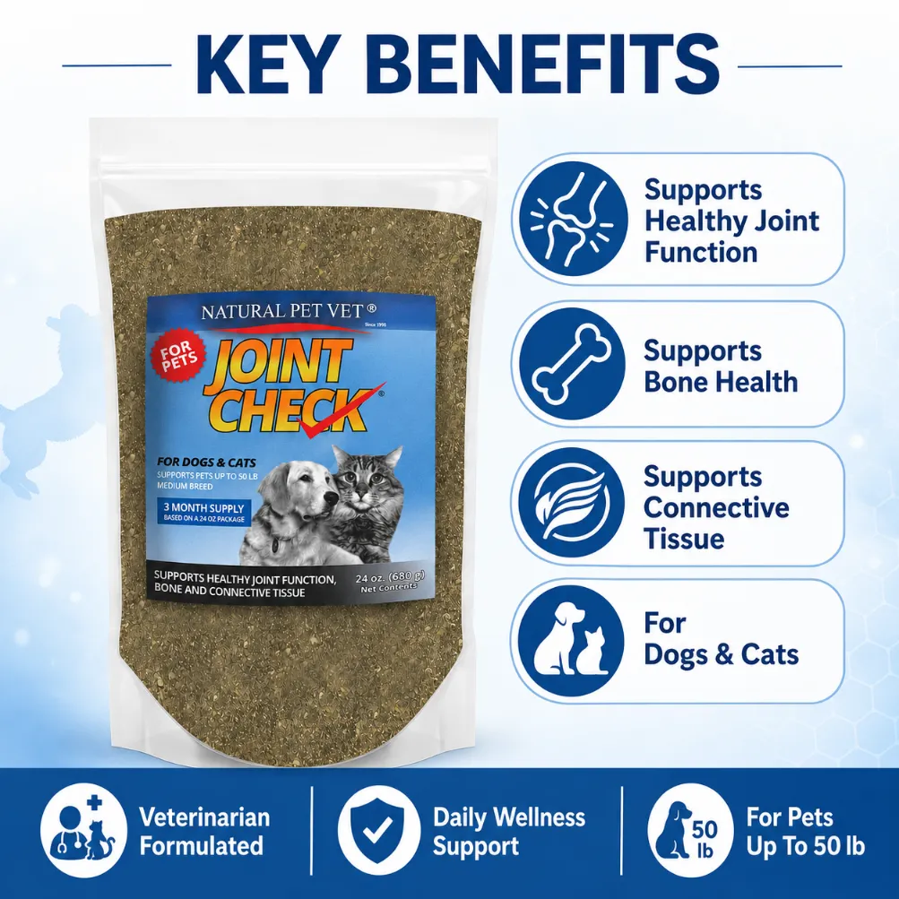 Pet Joint Check – 24 oz | 3-Month Supply for Pets Up to 50 lbs (Medium Breed) | Joint & Mobility Support - Image 2