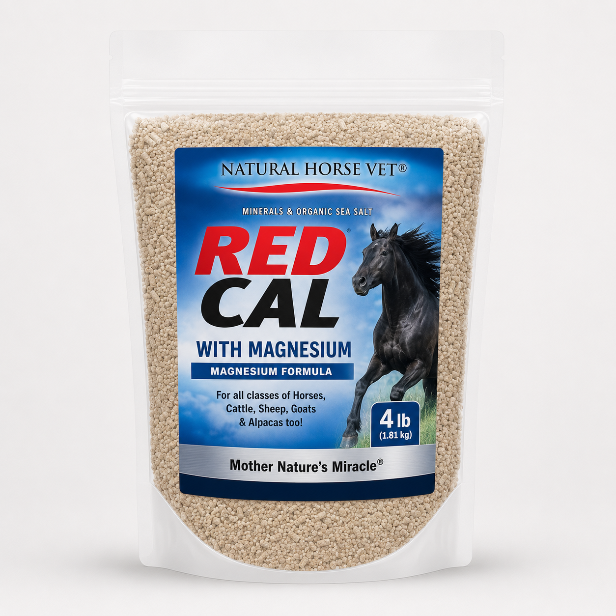 Red Cal with Magnesium Natural Mineral Supplement – 4 lb