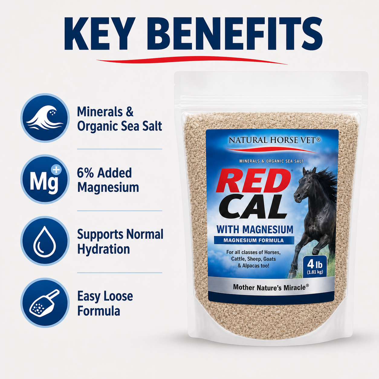 Red Cal with Magnesium Natural Mineral Supplement – 4 lb - Image 2