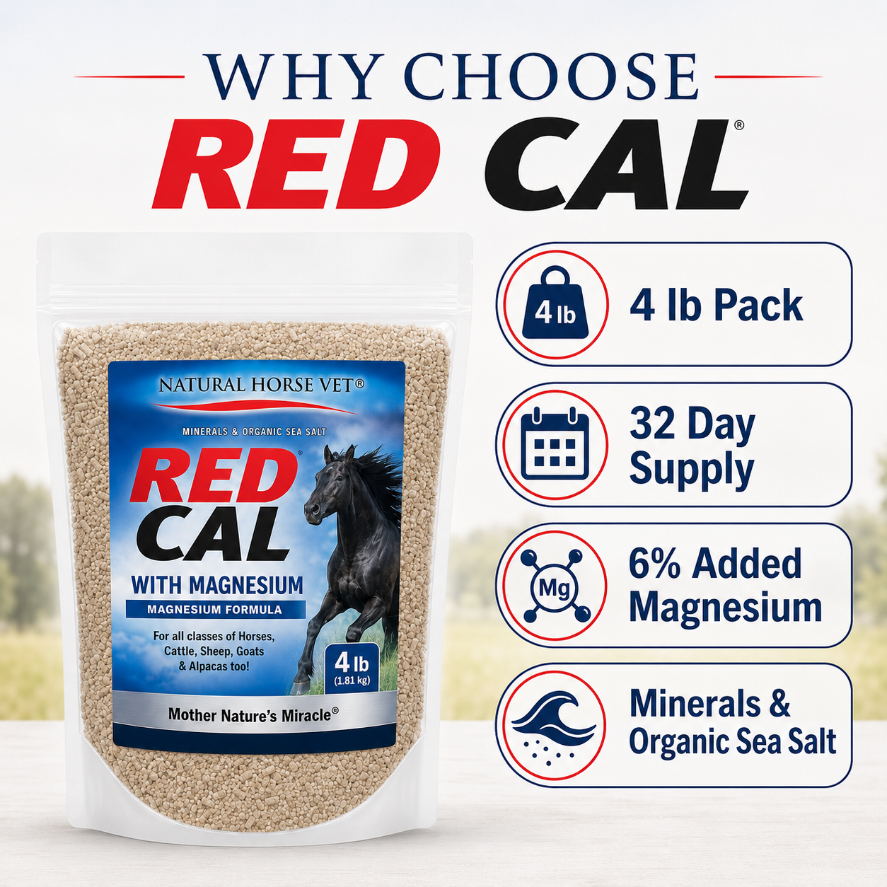Red Cal with Magnesium Natural Mineral Supplement – 4 lb - Image 5