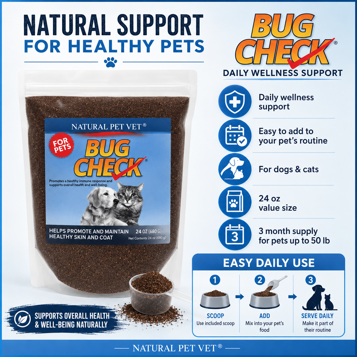 Pet Bug Check – 24 oz | 3-Month Supply for Pets Up to 50 lbs (Medium Breed) | Free Shipping - Image 4