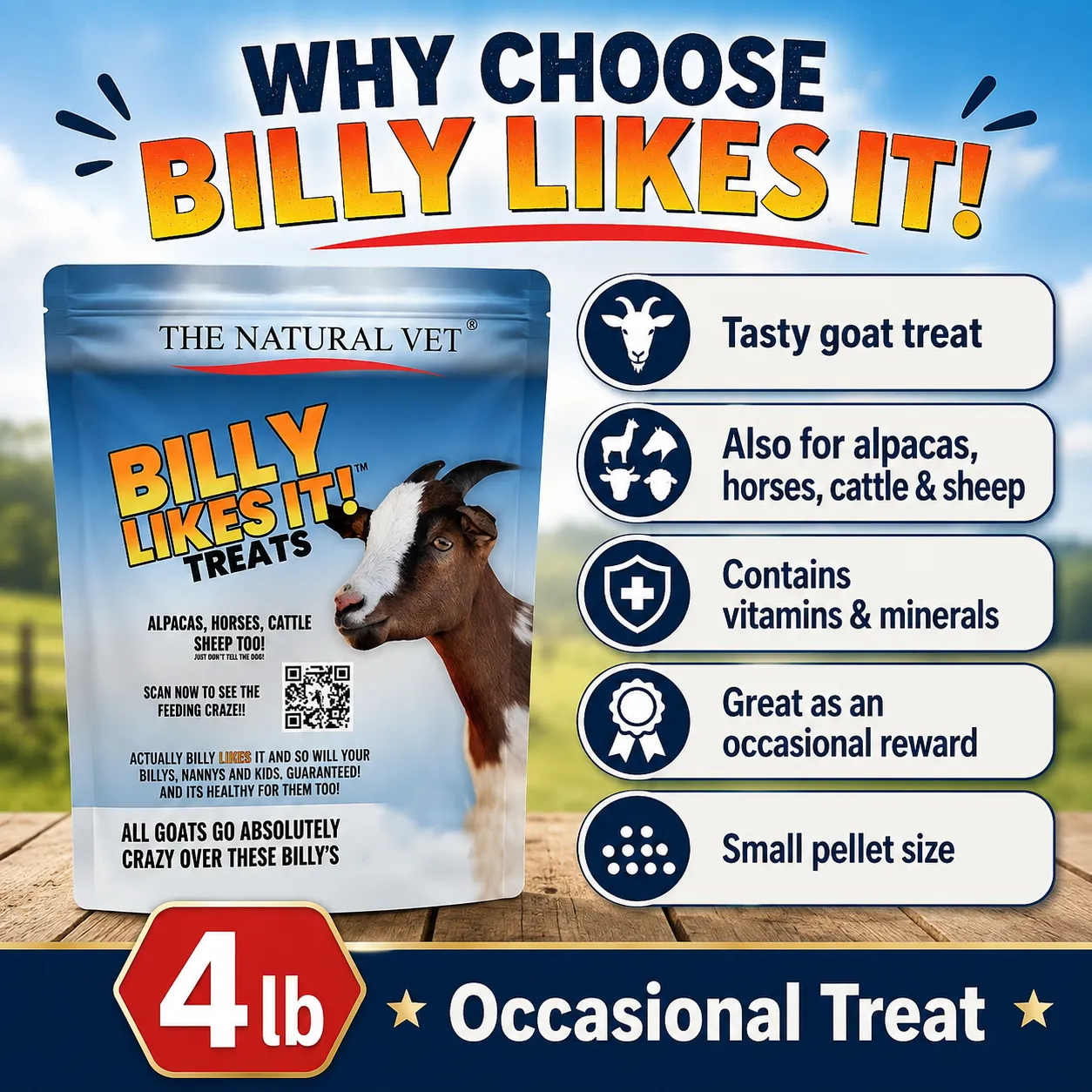 Billy Likes It Goat Treats 4lb - Image 2