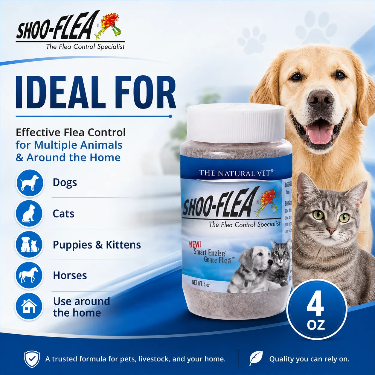 Pet Shoo Flea Powder 4oz - Image 2