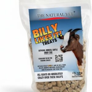 The Natural Vet — Billy Likes It Goat Treats, Tasty Snack and Reward for Goats, 4 lb